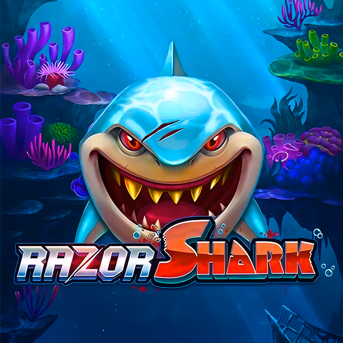 Razor Shark - Underwater themed slot featuring mystery stacks and free spins